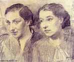 Portaits of Jzefina Szelinska and Stefania Czarecka, 1934