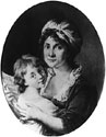 Portrait of Ewa Chreptowicz Brzostowska with her Daughter Izabella