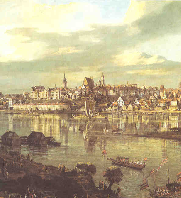 View or Warsaw from Praga (detail) 1770