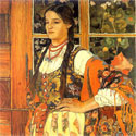 A Highland Lass (Helenka in Front of a Window), 1913