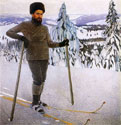 Self-portait on Skis, 1909