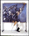 A soldier carries the picture, on which is painted how he carries the picture, 1987