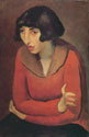 Portrait of a Woman in a Red Blause