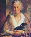 Portrait of a Lady with a Dog (Ms.  Loewenstein), 1931