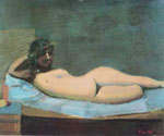 Nude with Face in the Shadow, 1923