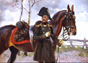 Napoleonic Soldier with a Horse