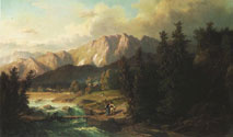 View of Tatra Mountains, 1849