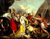 Achilles receives the envoys of the Agamemnon