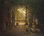 Veteran and Child in a Park, 1869